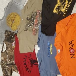 💥2XL Men's T-Shirt Bundle of 7 Johnny Cash Fireball Duck Commander Sneekee